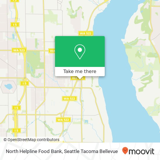 North Helpline Food Bank map