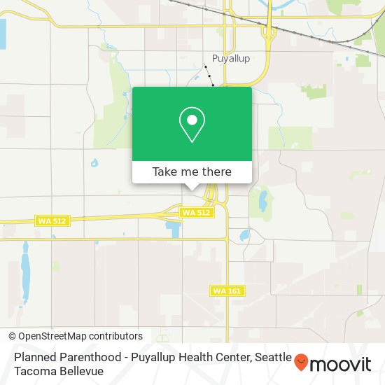 Mapa de Planned Parenthood - Puyallup Health Center