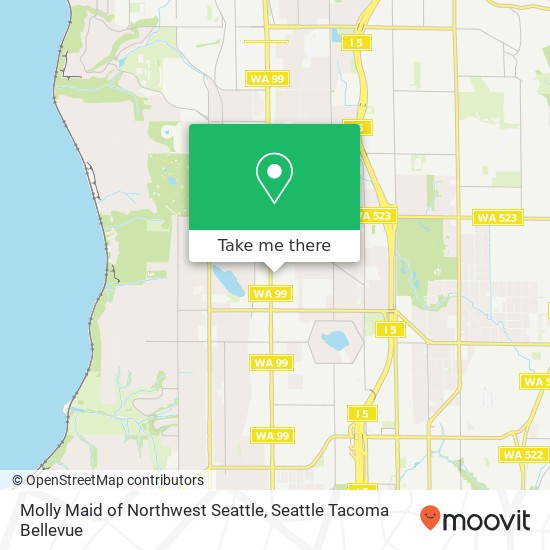 Molly Maid of Northwest Seattle map