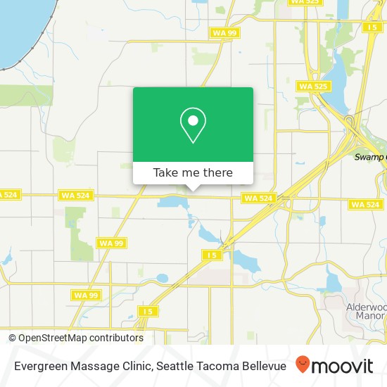 Evergreen Massage Clinic map