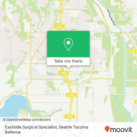 Eastside Surgical Specialist map