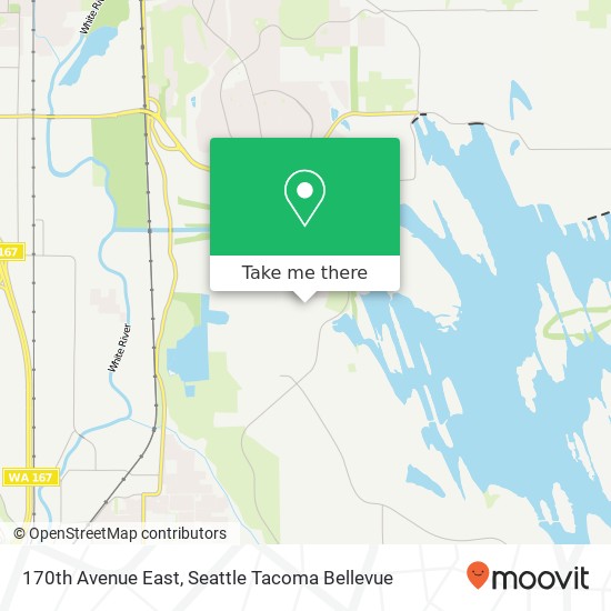 170th Avenue East map