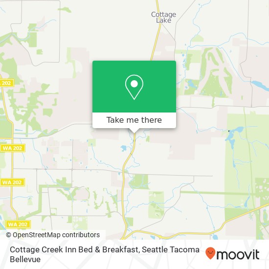 Cottage Creek Inn Bed & Breakfast map