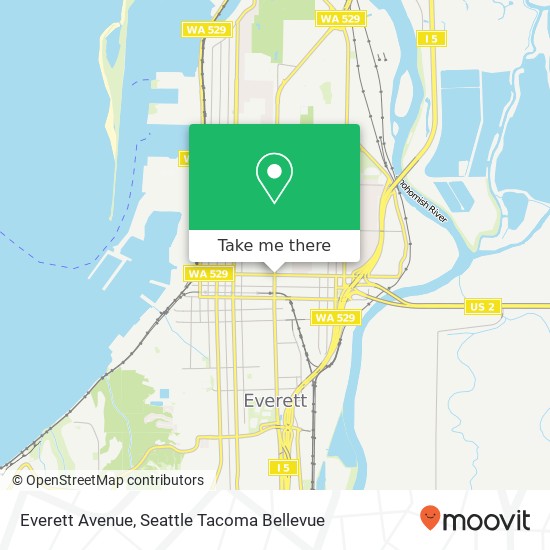 Mapa de Everett Avenue