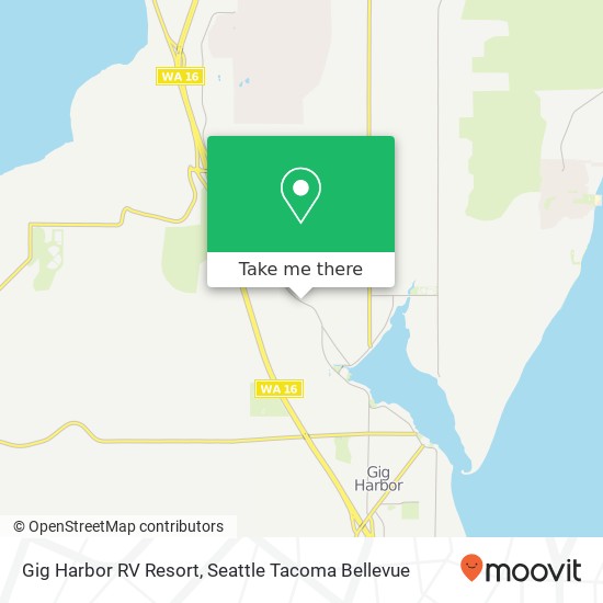 Gig Harbor RV Resort map