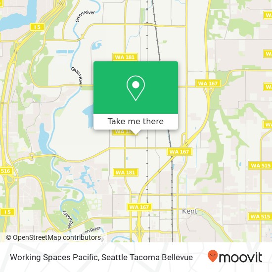 Mapa de Working Spaces Pacific