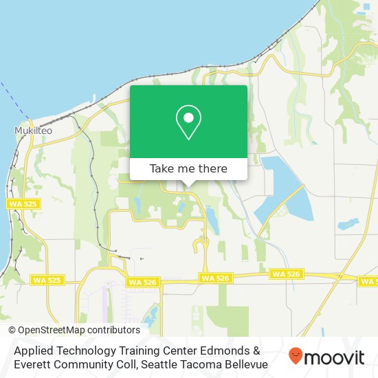 Mapa de Applied Technology Training Center Edmonds & Everett Community Coll