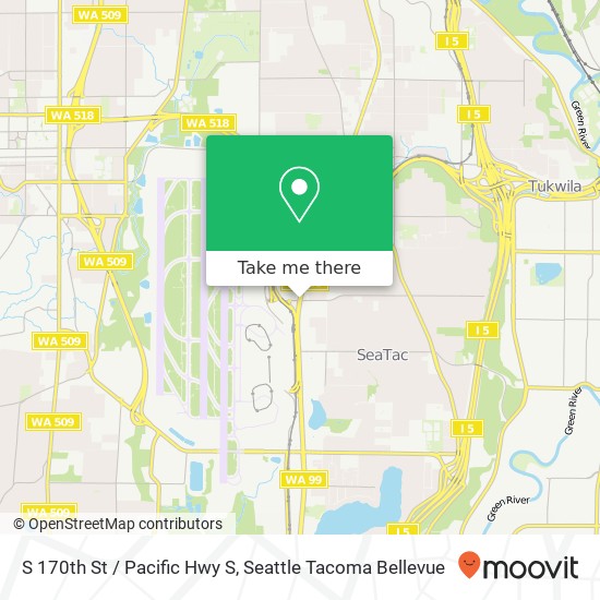 S 170th St / Pacific Hwy S map