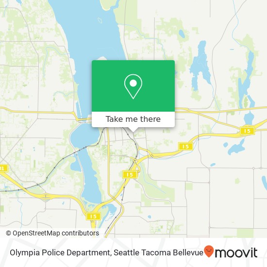 Olympia Police Department map