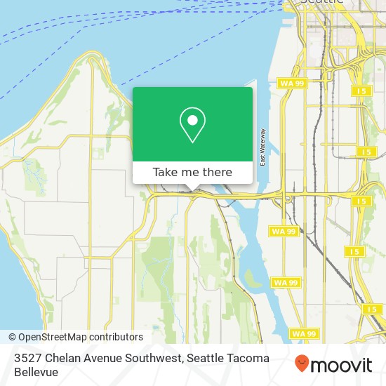 3527 Chelan Avenue Southwest map