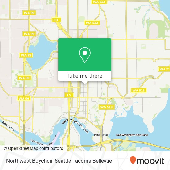 Northwest Boychoir map