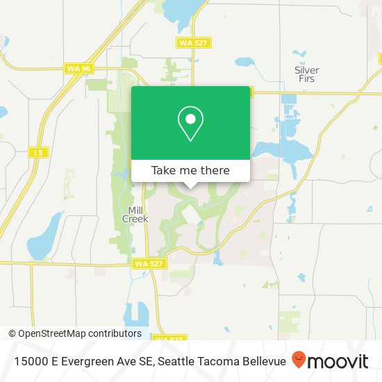 15000 E Evergreen Ave SE map