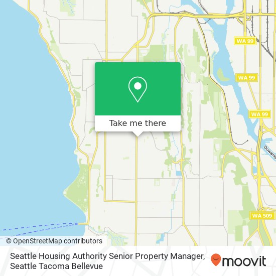 Mapa de Seattle Housing Authority Senior Property Manager