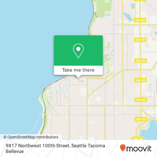 9817 Northwest 100th Street map