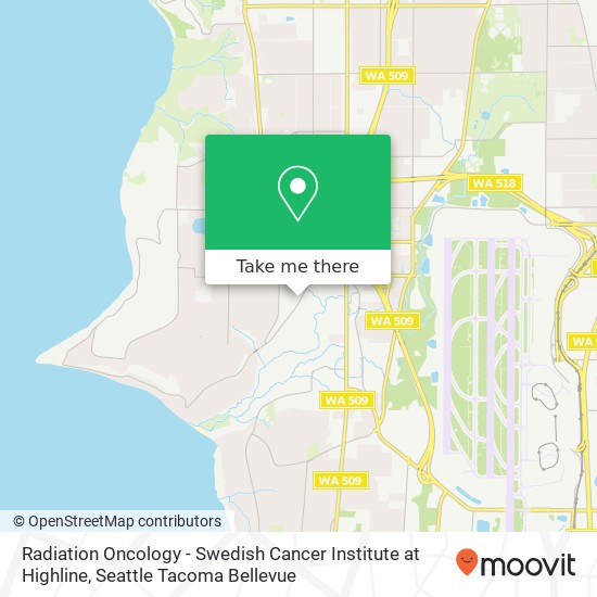 Radiation Oncology - Swedish Cancer Institute at Highline map