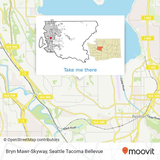 Bryn Mawr-Skyway map