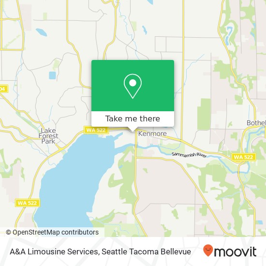 Mapa de A&A Limousine Services