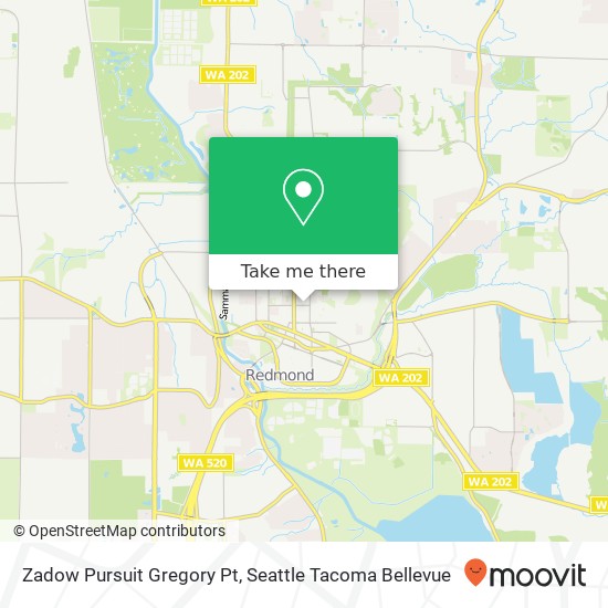 Zadow Pursuit Gregory Pt map
