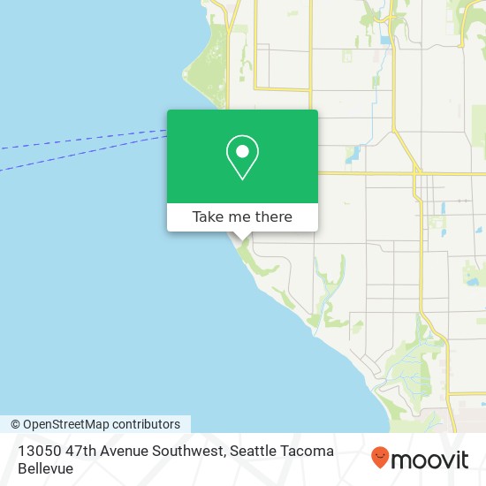 13050 47th Avenue Southwest map