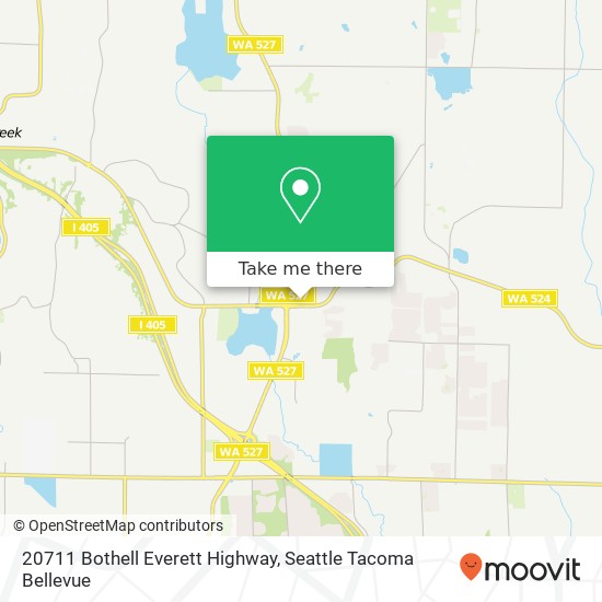 20711 Bothell Everett Highway map