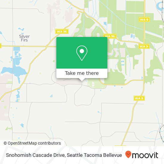 Snohomish Cascade Drive map
