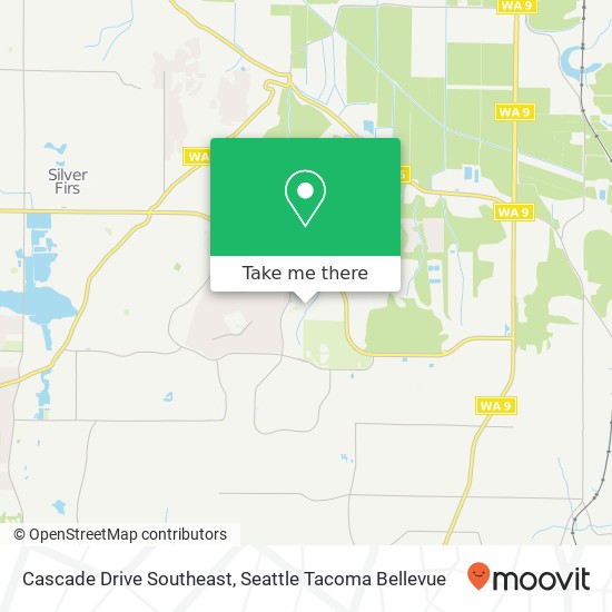 Mapa de Cascade Drive Southeast