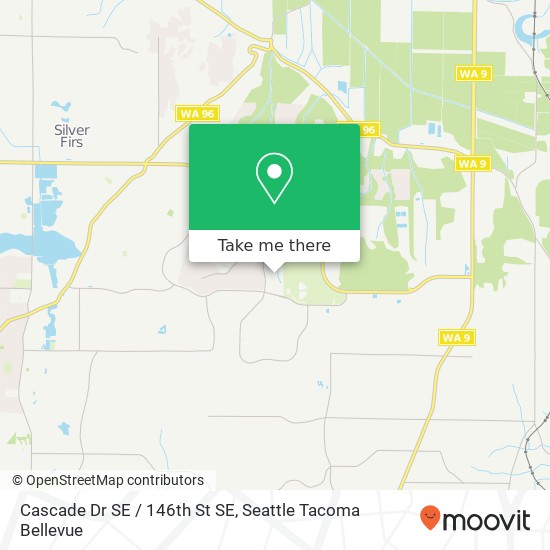 Mapa de Cascade Dr SE / 146th St SE