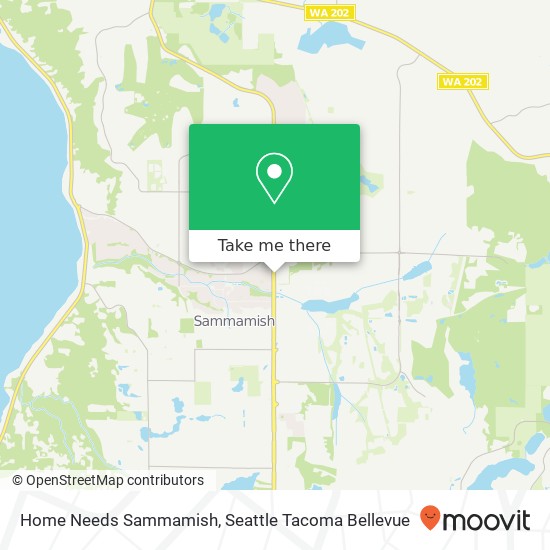 Home Needs Sammamish map