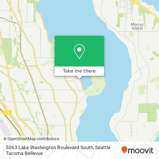 5063 Lake Washington Boulevard South map