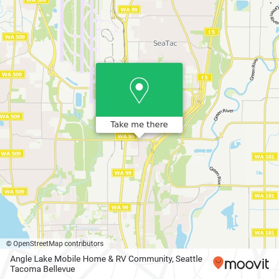 Mapa de Angle Lake Mobile Home & RV Community