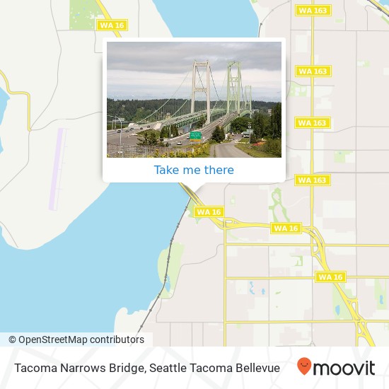 Mapa de Tacoma Narrows Bridge
