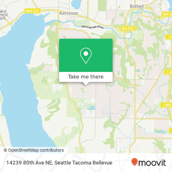 Mapa de 14239 80th Ave NE