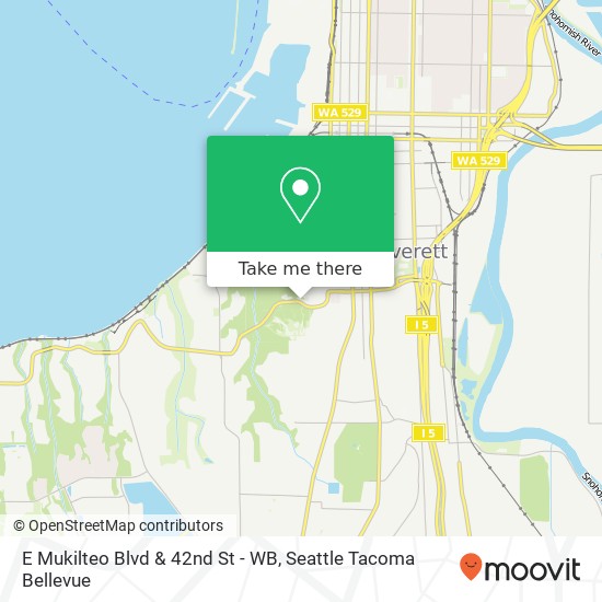 Mapa de E Mukilteo Blvd & 42nd St - WB