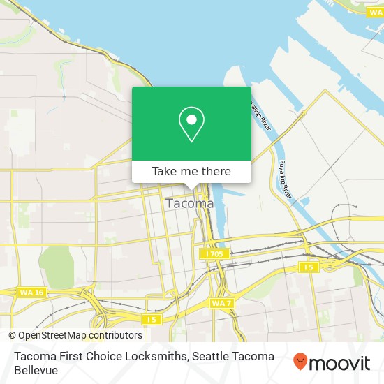 Tacoma First Choice Locksmiths map