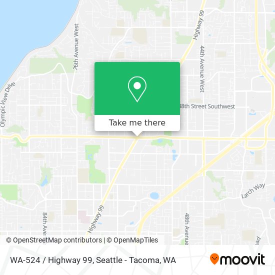 Mapa de WA-524 / Highway 99