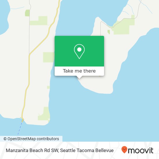 Manzanita Beach Rd SW map