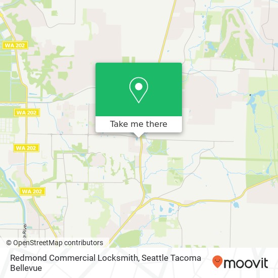 Mapa de Redmond Commercial Locksmith