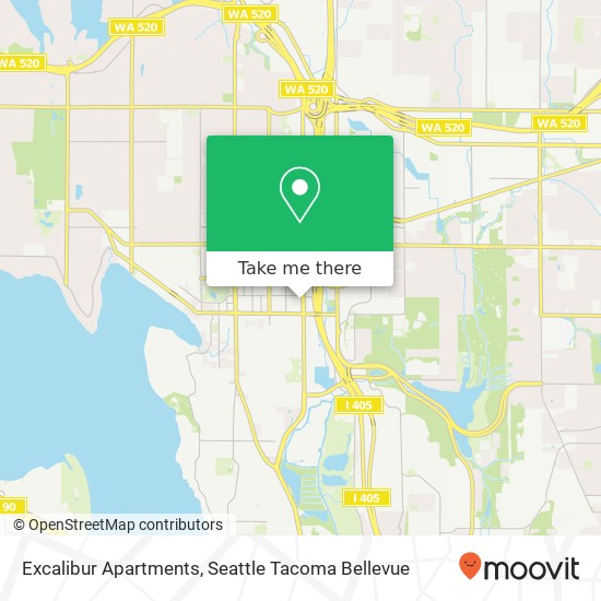 Excalibur Apartments map