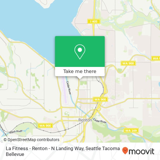 Mapa de La Fitness - Renton - N Landing Way