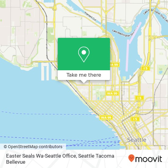 Mapa de Easter Seals Wa-Seattle Office
