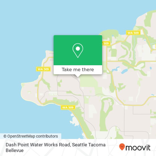 Mapa de Dash Point Water Works Road