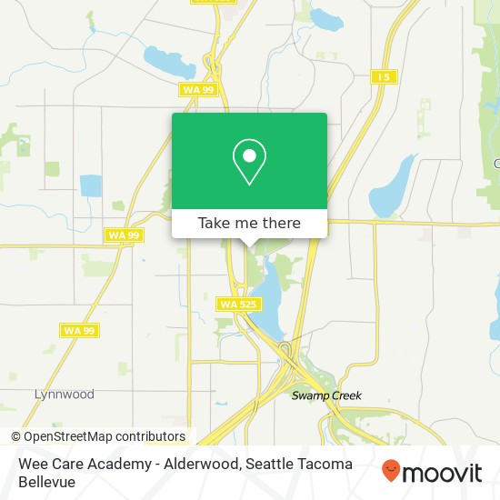 Mapa de Wee Care Academy - Alderwood