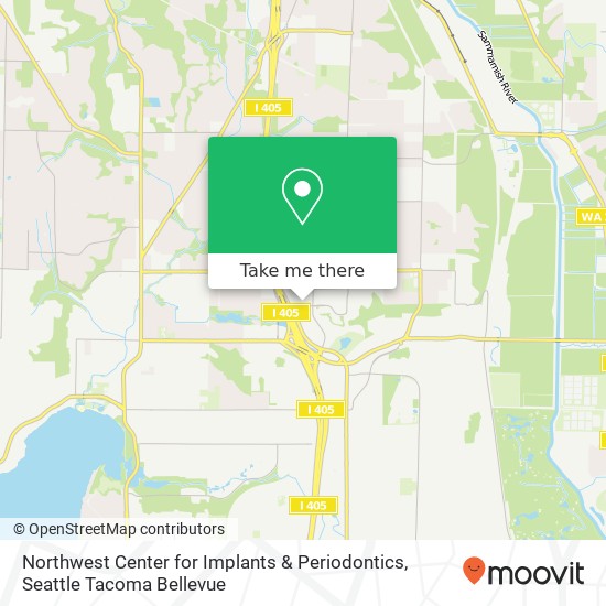 Mapa de Northwest Center for Implants & Periodontics