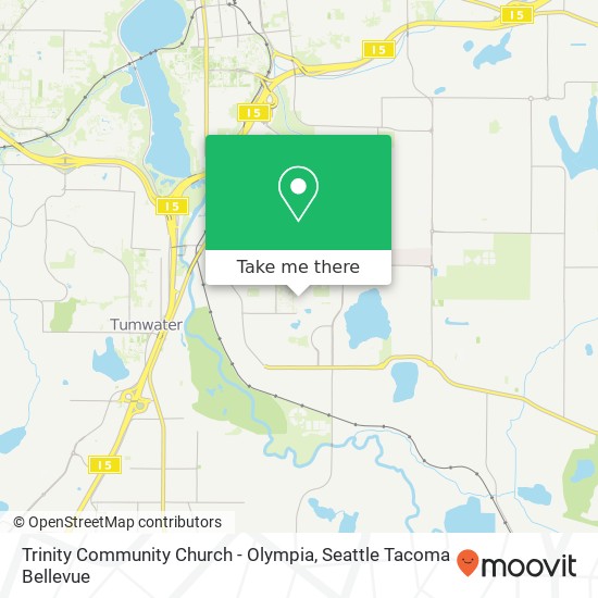 Trinity Community Church - Olympia map