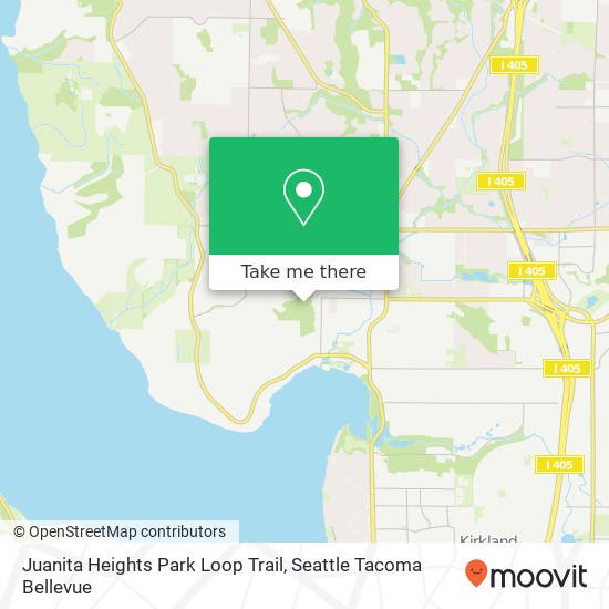 Mapa de Juanita Heights Park Loop Trail