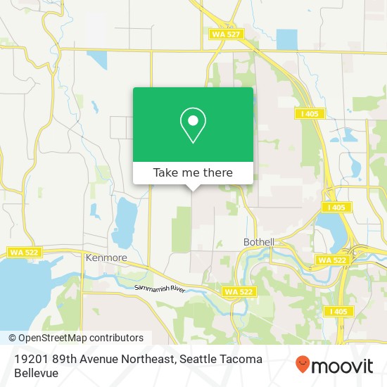 Mapa de 19201 89th Avenue Northeast