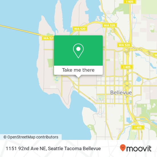 Mapa de 1151 92nd Ave NE