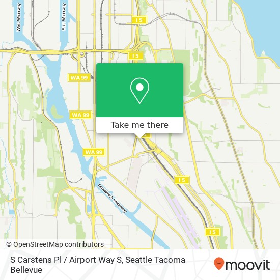 S Carstens Pl / Airport Way S map