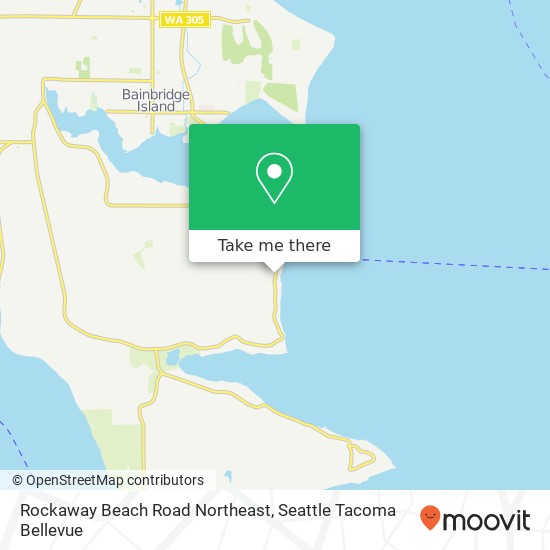 Mapa de Rockaway Beach Road Northeast