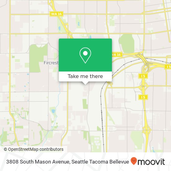 Mapa de 3808 South Mason Avenue